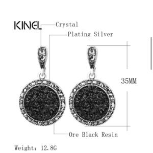 Bohemia AAA Resin+ Austrian Silver Plated earrings